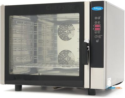 Maxima Combisteamer - 6 Bakken (1/1 GN / 60 X 40 cm) - Digitaal Display - 400V - 08500209