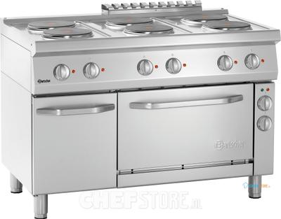Bartscher Elektrisch Fornuis 700 B1200 6Pl EBO - 286247 1