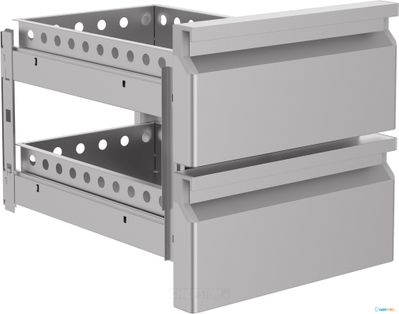 Ladenset | 2 lades voor lage koelwerkbank 650mm Standard Line | 7451.0195 Combisteel 1
