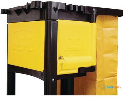 Rubbermaid kist met slot voor schoonmaaktrolley L658 - M896