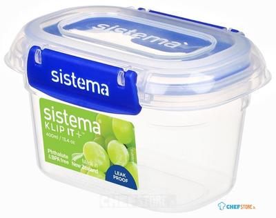 Sistema Klip It Plus Rechthoekige Vershouddoos 400ml - Sistema CH248