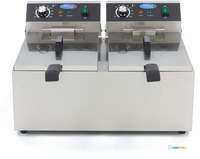 Maxima Frituurpan - 2x 11 L - 2 Manden - tot 2,8 Kg Friet - 09365227