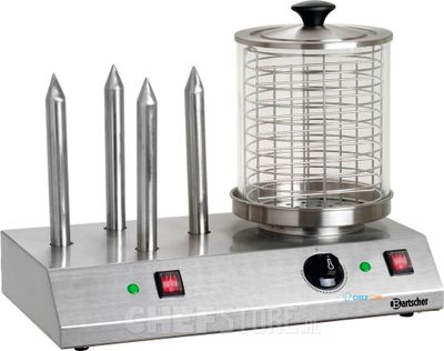 Hotdog koker | 4 broodst. | Bartscher | A120408 1