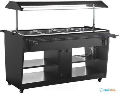 Buffalo JA179 Warmhoud Buffet Bar Zwart