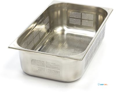 Maxima Gastronorm Bak - 1/1 GN - 15 cm Diep - RVS - Geperforeerd - 09367604