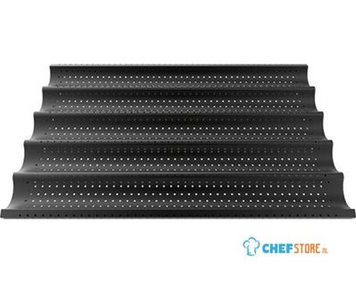 Stokbrood Rooster 60X40Cm | Aluminium geperforeerd | Zwart | Unox TG435 1