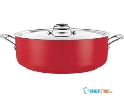 Pujadas Kookpan Laag Ø32cm, 8,9 liter, RVS, 720588 1