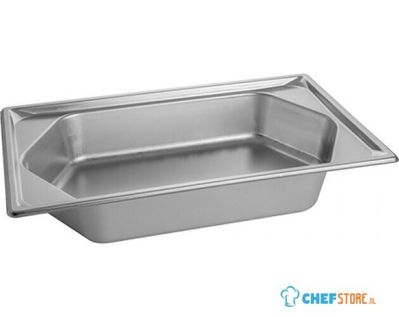 Pujadas Gastronorm Bak 1/1Gn-100Mm, 8,8 liter, RVS, 721413 1