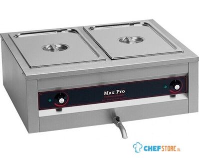Bain Marie Gn 1/1X2-200Mm | MaxPro | 921251 1