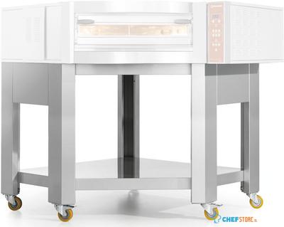 Diamond Steun " imitatie roestvrijstaal" x CGD/2-DG 5 wielen, waarvan 2 met remmen | SCGD2-DG 1