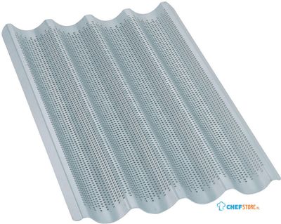 Diamond Bakplaat GN 1/1 voor stokbrood, geperforeerd in aluminium | AC/PA-GN 1