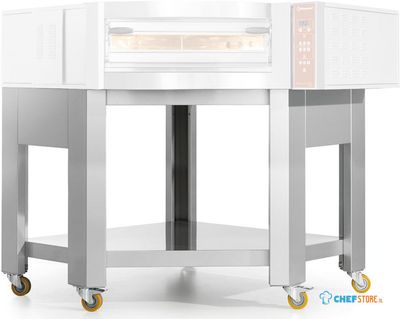 Diamond Steun " imitatie roestvrijstaal" x CGD/1-DG 5 wielen, waarvan 2 met remmen | SCGD1-DG 1