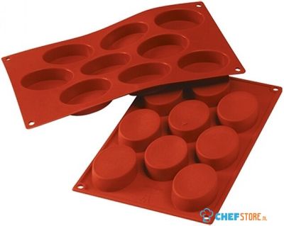 Bakmat Ovals-Medium (Cap.09St.) | SiliconFlex | 070071