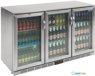 Polar G-Serie 3-Deurs Barkoeling Met Klapdeuren RVS 330l, Polar GL009