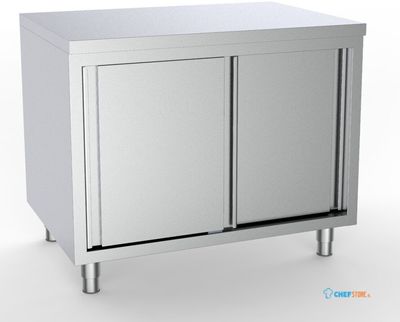 600 Werktafel Schuifdeuren 1400, combisteel 7333.0204 1