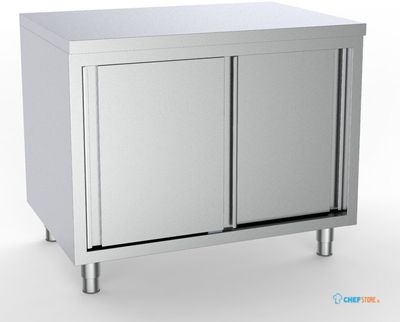 600 Werktafel Schuifdeuren 1600, combisteel 7333.0206 1