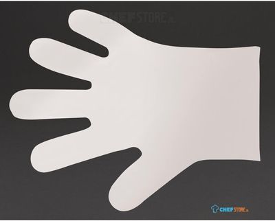 Vegware composteerbare handschoenen voor voedselbereiding wit - M (2400 stuks) | FD388