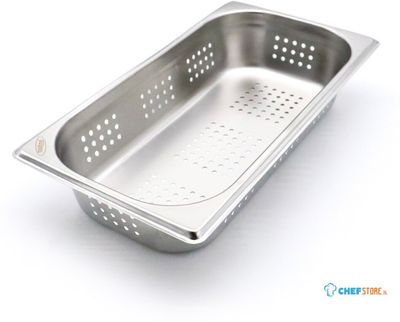 Maxima Gastronorm Bak - 1/3 GN - 6,5 cm Diep - RVS - Geperforeerd - 09367620