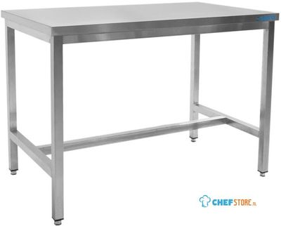 SARO Roestvaststalen Tafel Zonder Onderblad 600 mm Diepte 800 Mm - 600-1010