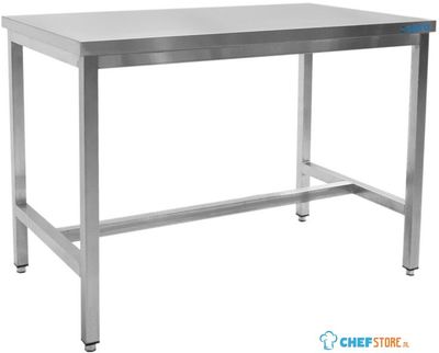 SARO Roestvaststalen Tafel Zonder Onderblad 600 mm Diepte 1400 Mm - 600-1025