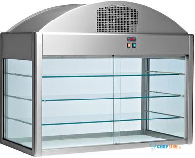 Onafhankelijke Gekoelde Vitrine met Gordijn (met Bodem) - Diamond S80/VRAF15-R2 1