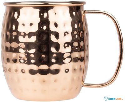 Olympia Barware Gehamerd RVS Koper Gecoate Mokken 440ml - HY114