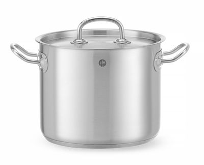 Kookpan Hoog - met Deksel - HENDI - Kitchen Line - 5L - Diameter 20 cm - Hoogte 16 cm - 837207 1