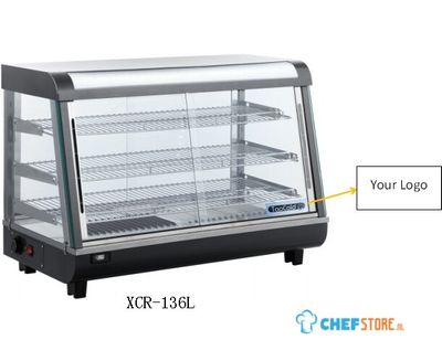 OPZETVITRINE 4 ZIJDEN GLAS +30°C/+90°C - RCR-136 HOT