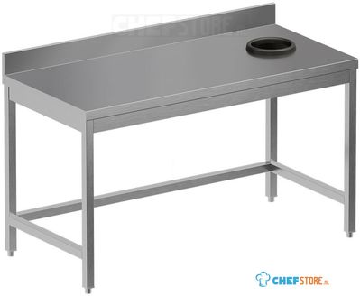 Diamond TS1670D-ST6 Afdruimtafel met afvalgat + achteropstand