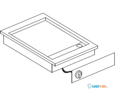 El.Bakplaat Chroom 400V | Combisteel | 7266.0055 1