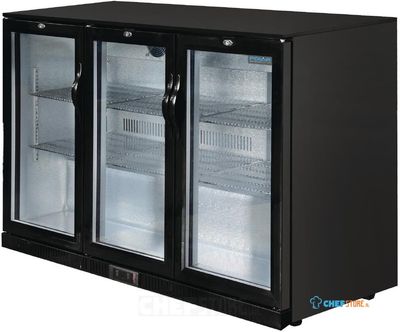 Polar G-Serie 3-Deurs Barkoeling Met Klapdeuren Zwart 330l, Polar GL004