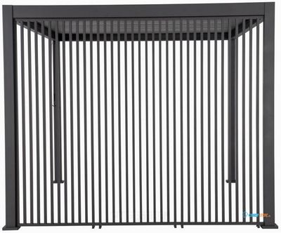 BEST Zijwand Louvre Verticaal 93cm (voor Cadiz Wand 300cm) - 514431 1