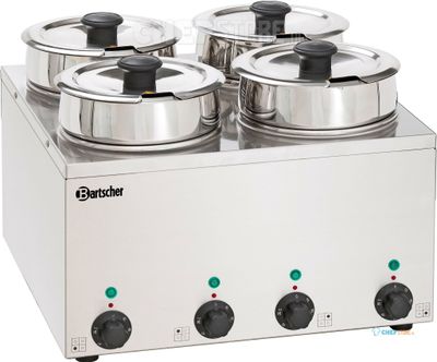 Bain Marie Hotpot, Elektrisch, 4x 3,5 liter, Bartscher 608035 1