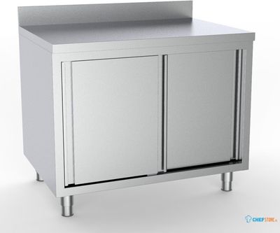 600 Werktafel Schuifdeuren Rand 1400, combisteel 7333.0228 1