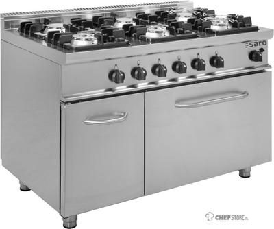 SARO Gasfornuis met Gasbakoven Model E7/KUPG6LN 1
