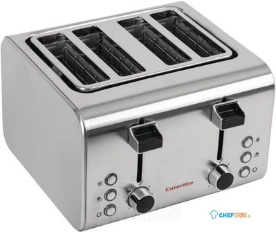 Caterlite broodrooster 4 sleuven RVS | CP929