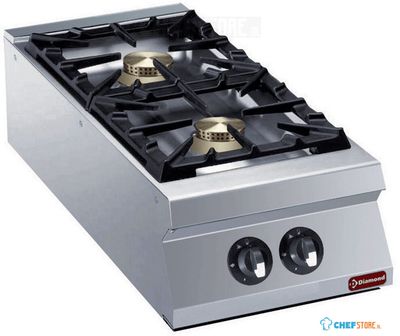 Diamond Gasfornuis met 2 Branders | Hoog Vermogen 1