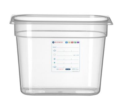 Hendi Voorraaddoos GN 1/4 200 mm IML polypropyleen | 880357 1