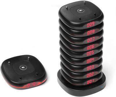 Hendi Oproepsysteem voor Restaurants - Uitbreidingskit met Controller, 10 Piepers, Laadstation, Oplaadkabel - 201640 1