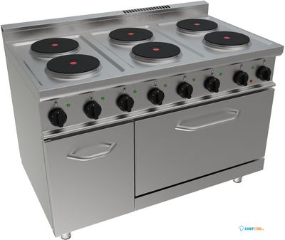 SARO Elektrisch Fornuis met Elektrische Oven Model E7/CUET6LE