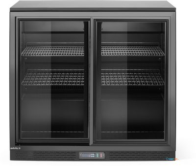 Arktic 236888 Backbar koelkast met schuifdeuren, , 158L, Zwart, 220-240V/160W, 900x520x(H)870mm