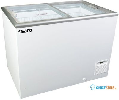 SARO Commerciële Vrieskist met Glazen Schuifdeksel Model NOVA 35