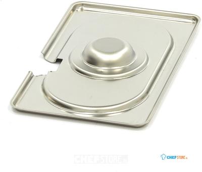 Maxima Gastronorm Deksel - 1/9 GN - RVS - met Uitsparing - 09367776