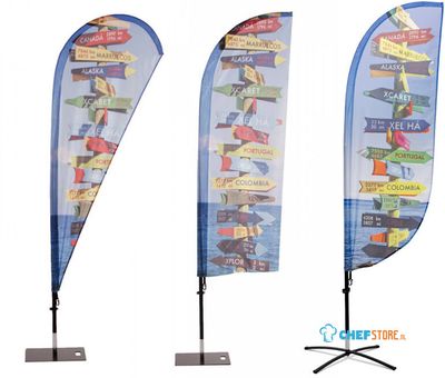 Syna Beach Flag Fiber Wind/Drop Medium - BFF-M