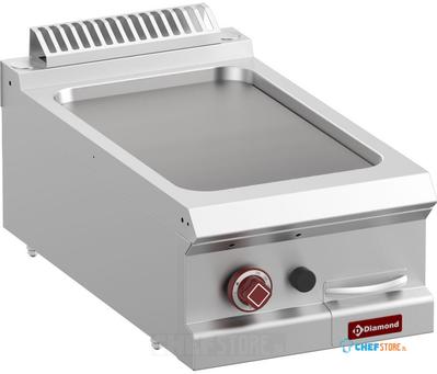 Braadplaat Op Gas Met Vlakke Plaat - Module 1/2 -TOP- - Diamond G7/PL4T-N 1