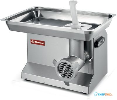 Diamond Hakmolen in R.V.S. N° 22, tafelmodel, Ø 4,5 mm, 200 kg/h | TCX32/ND 1