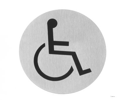 Hendi Deurschild rvs Rolstoel 75 mm | 663646 1