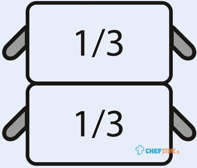 SARO E7/CPCEXE Pasta Mand Set: 2 X 1/3 GN - 423-4020 1