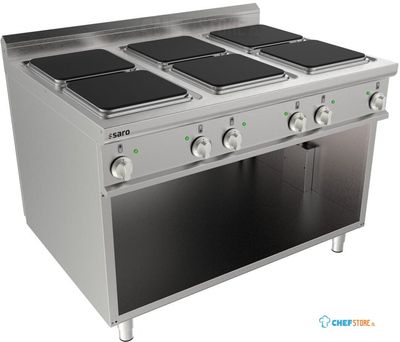 SARO Elektrisch Fornuis Open Onderbouw 6 Platen LQ Model LQ / CQE6BA 1