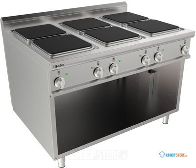SARO Elektrisch Fornuis Open Onderbouw 6 Platen LQ Model LQ / CQE6BA
